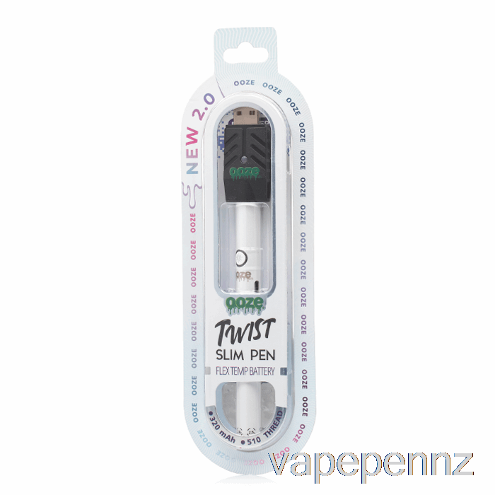 Ooze Slim Twist Pen 2.0 Flex Temp Battery Polar Pearl VAPE NZ